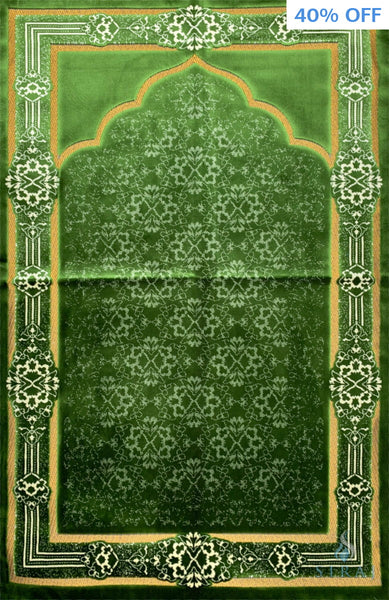 Standard Plush Prayer Rug - Hanifah - Green - Prayer Rugs - Siraj