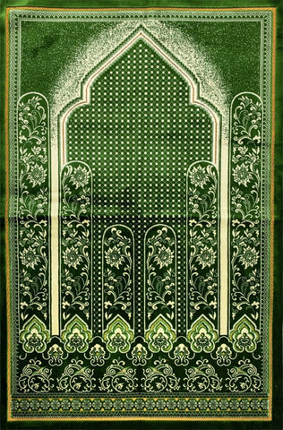 Standard Plush Prayer Rug - Irada - Green - Prayer Rugs - Siraj