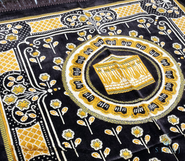 Standard Plush Prayer Rug - Kaaba Blossom - Prayer Rugs - Siraj