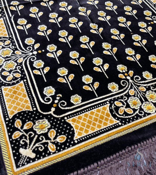 Standard Plush Prayer Rug - Kaaba Blossom - Prayer Rugs - Siraj