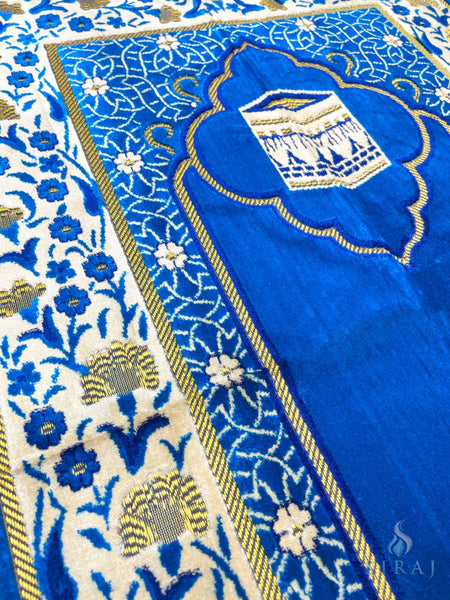 Standard Plush Prayer Rug - Kaaba Floral - Prayer Rugs - Siraj