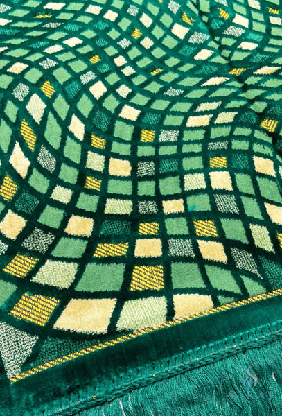 Standard Plush Prayer Rug - Kaaba Mosaic - Prayer Rugs - Siraj