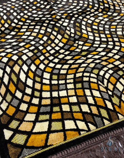 Standard Plush Prayer Rug - Kaaba Mosaic - Prayer Rugs - Siraj
