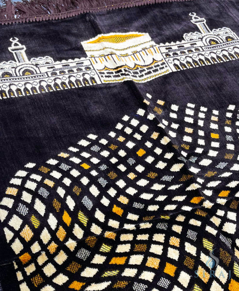 Standard Plush Prayer Rug - Kaaba Mosaic - Prayer Rugs - Siraj