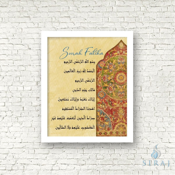 Surah Fatiha Print - Art Prints - The Craft Souk