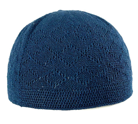 Taqiyah: Crochet Kufi - Dark Blue - Taqiyah - Siraj
