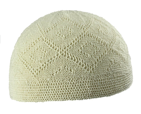 Taqiyah: Crochet Kufi - Ivory - Taqiyah - Siraj