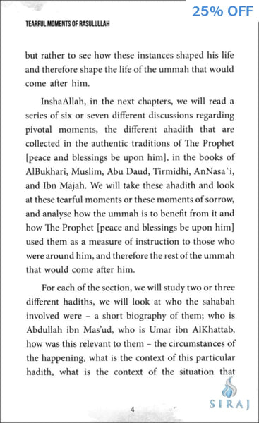Tearful Moments of Rasulullah - Islamic Books - Tertib Publishing