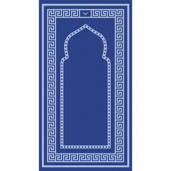 Textured Memory Foam Prayer Mat - Blue - Prayer Rugs - Sajda Mat