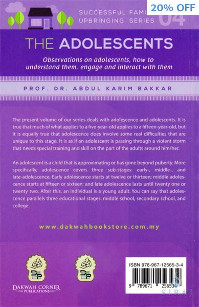 The Adolescents: Successful Family Upbringing Series 4 - Islamic Books - Dakwah Corner Publications