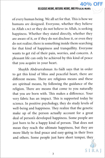 The Beneficial Means to a Happy Life - Islamic Books - Tertib Publishing