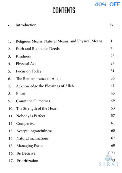 The Beneficial Means to a Happy Life - Islamic Books - Tertib Publishing