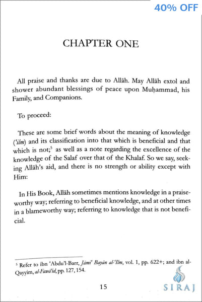 The Excellence of Knowledge - Islamic Books - Dar As-Sunnah Publishers