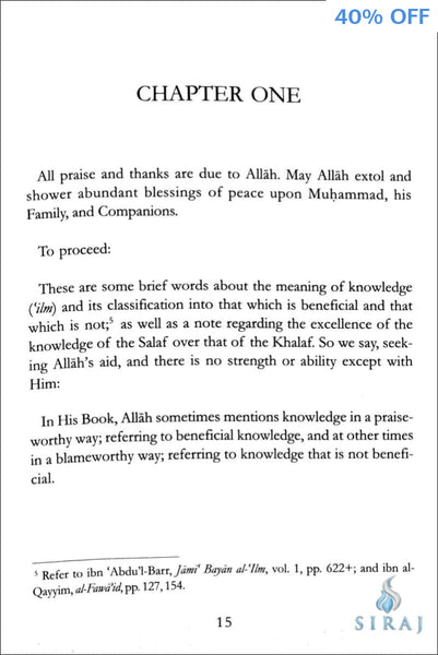The Excellence of Knowledge - Islamic Books - Dar As-Sunnah Publishers