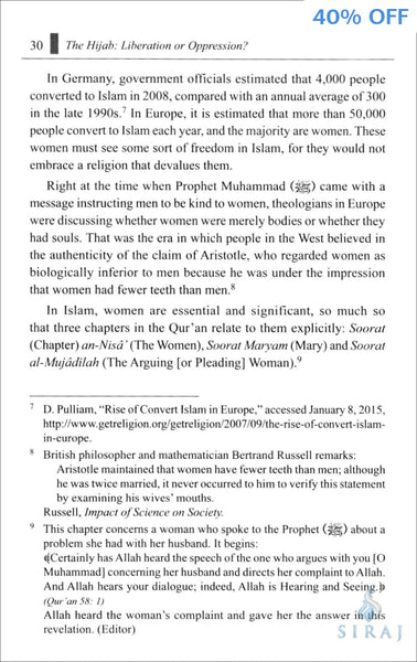 The Hijab: Liberation or Oppression? - Hardcover - Islamic Books - IIPH