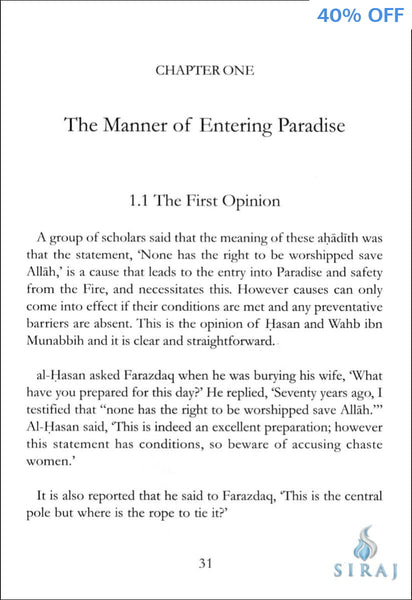 The Key To Paradise - Islamic Books - Dar As-Sunnah Publishers