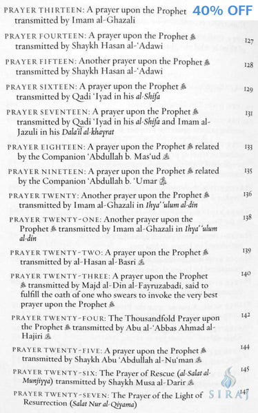 The Muhammadan Litanies : Prayers Upon The Prophet Muhammad For Invocation And Reflection - Islamic Books - Ibriz Media