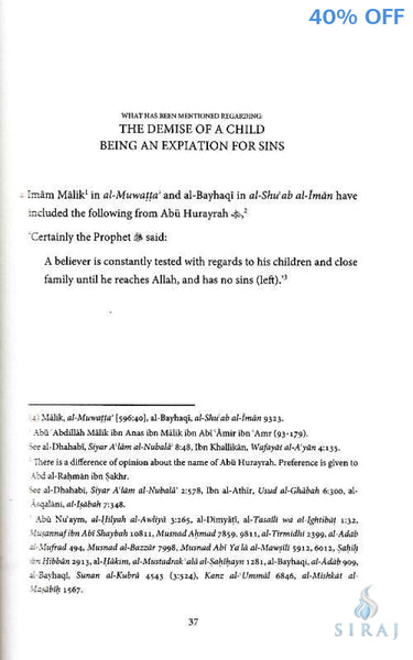 The Virtue Of Remaining Steadfast When Losing A Child - Islamic Books - Inprint Publishing