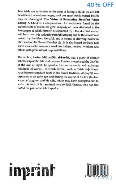 The Virtue Of Remaining Steadfast When Losing A Child - Islamic Books - Inprint Publishing