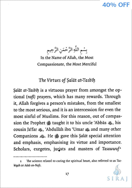 The Virtues and Rulings of Salat at-Tasbih - Islamic Books - Turath Publishing