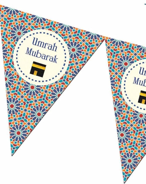 Umrah Mubarak Bunting Kit - Zellige - Decorations - Islamic Moments