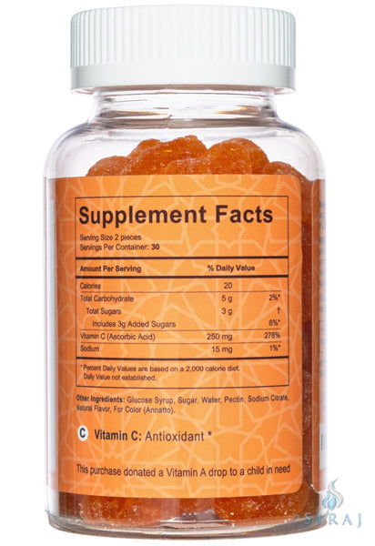 Vitamin C Gummy Vitamins - Halal Vitamins - Salaam Nutritionals