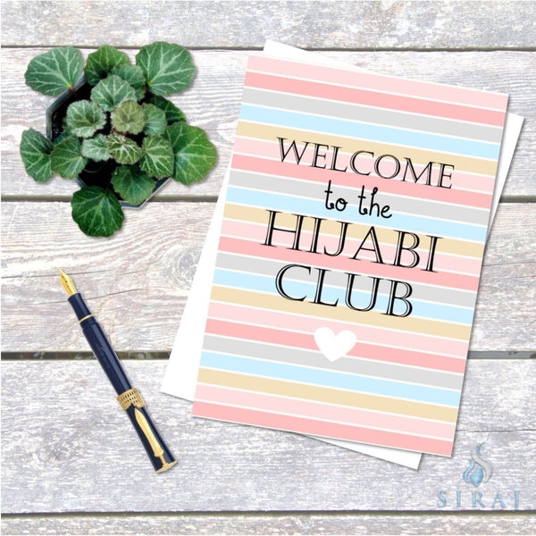 Welcome To The Hijabi Club Card - Greeting Cards - The Craft Souk