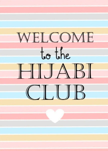Welcome To The Hijabi Club Card - Greeting Cards - The Craft Souk