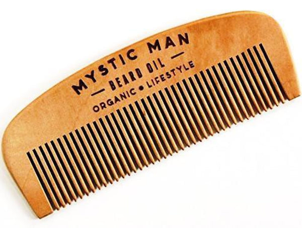 Wood Beard Comb - Mens Personal Care - Mystic Man